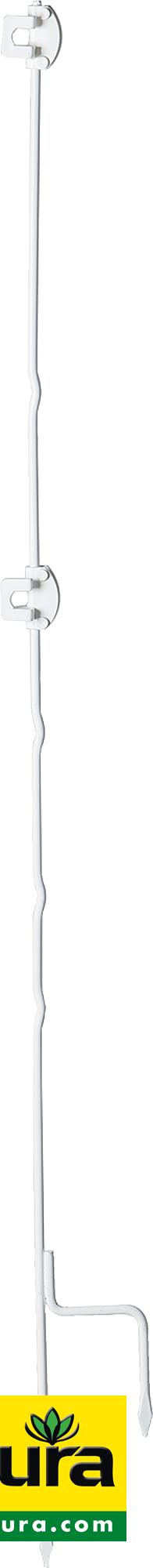 DrehFix Federstahlpfahl, 1,13 m mit 2 Isolatoren (10 Stück / Pack)