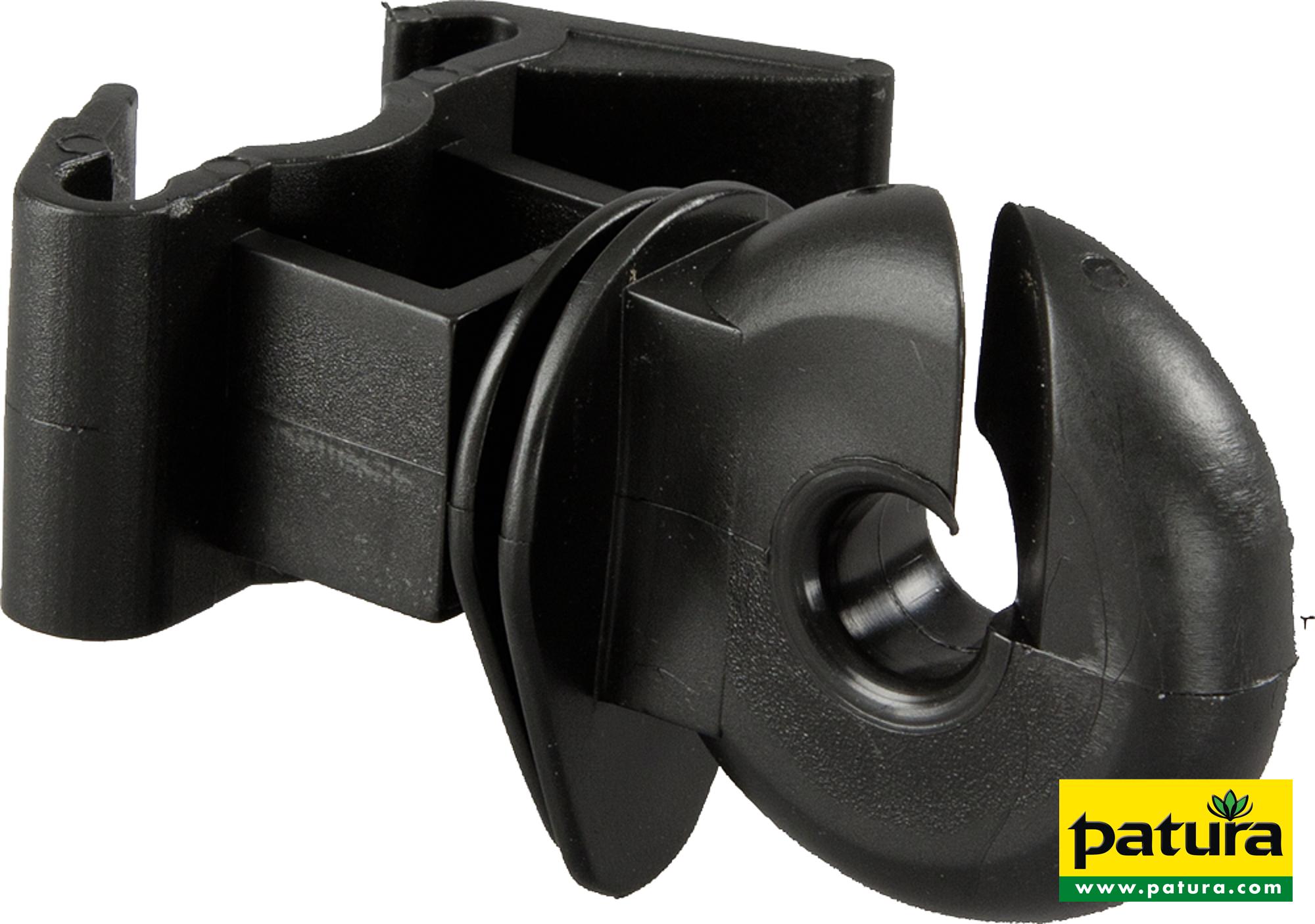Ringisolator für T-Pfosten schwarz (25 Stück / Pack)