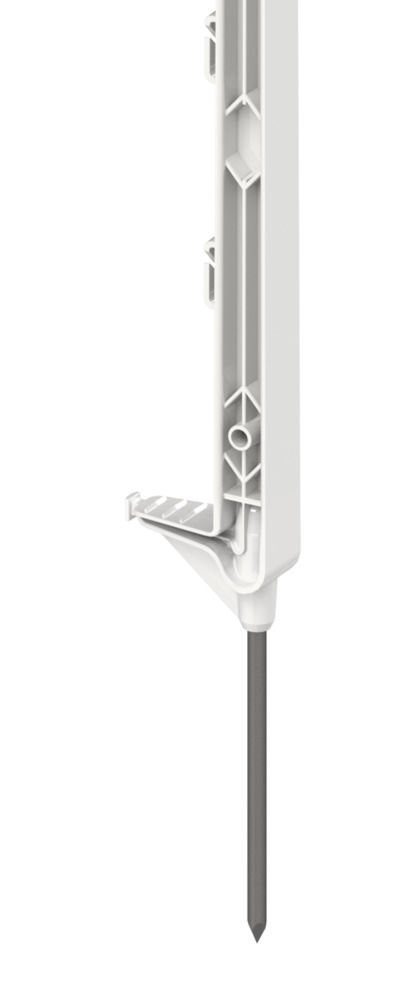 Kunststoffpfahl Classic, Einzeltritt, 1,56 m, weiß, 5 Stück/ Pack