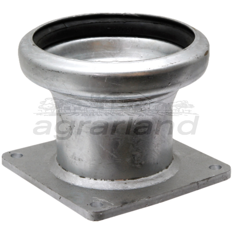 V-Teil mit Flansch, 4"