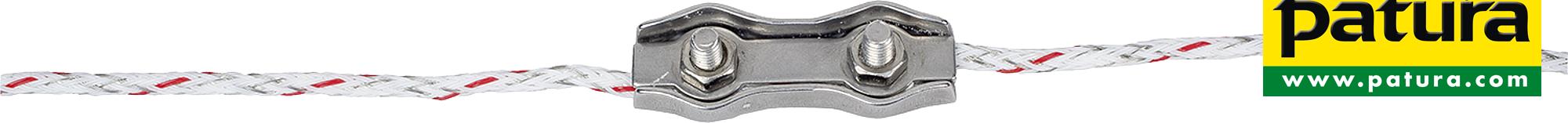 Litzenverbinder doppelt, Edelstahl für Litzen bis 3,5 mm (5 Stück/Pack)