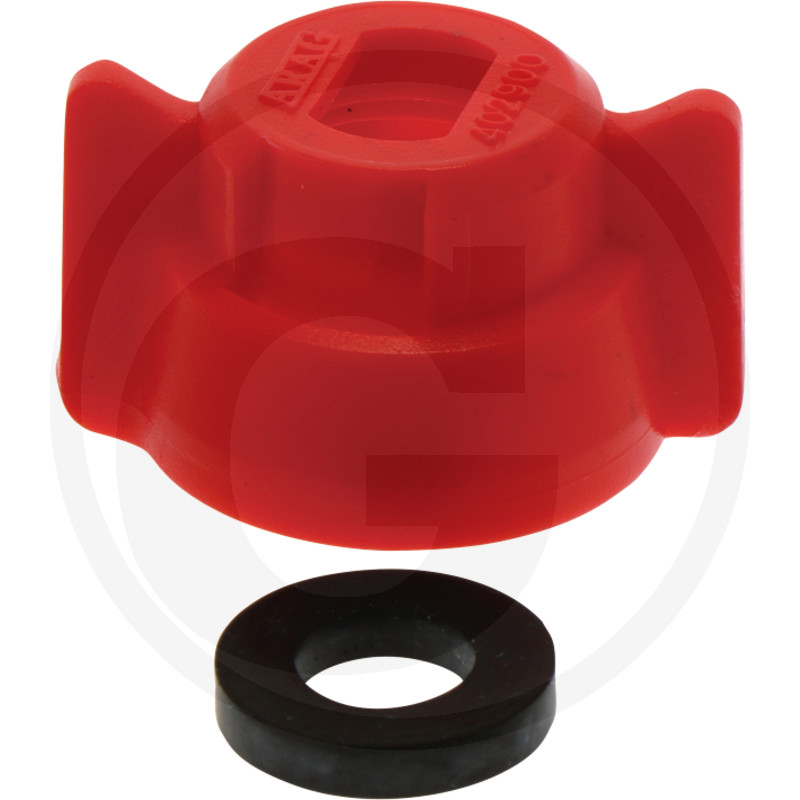 ARAG Bajonettmutter - Universal-Düsenträgerkappe “UNI-CAP", SW 8, rot