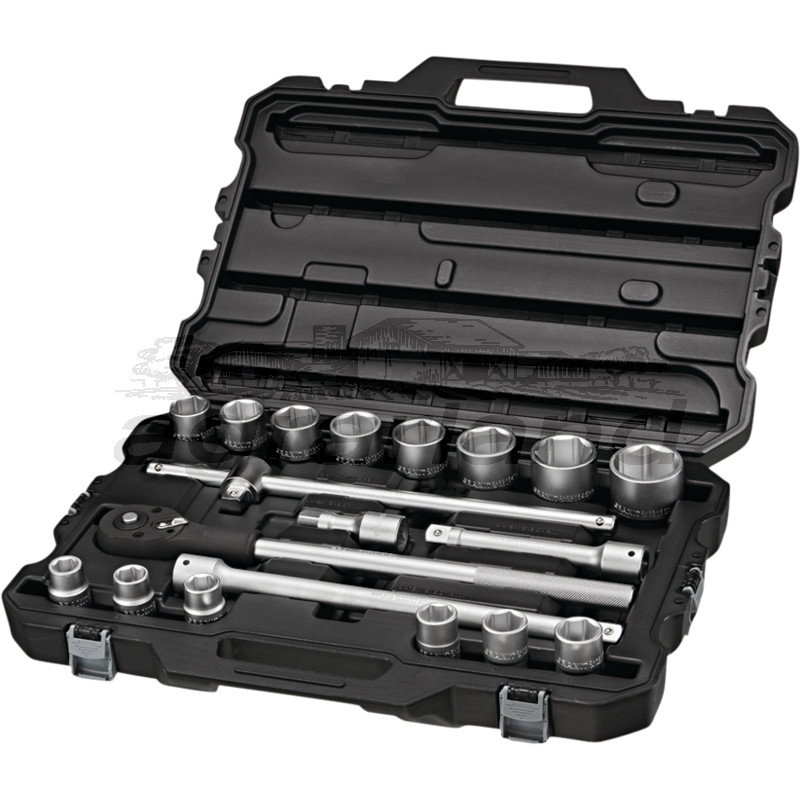 3/4" Steckschlüssel-Satz, 19-tlg. BLACK EDITION