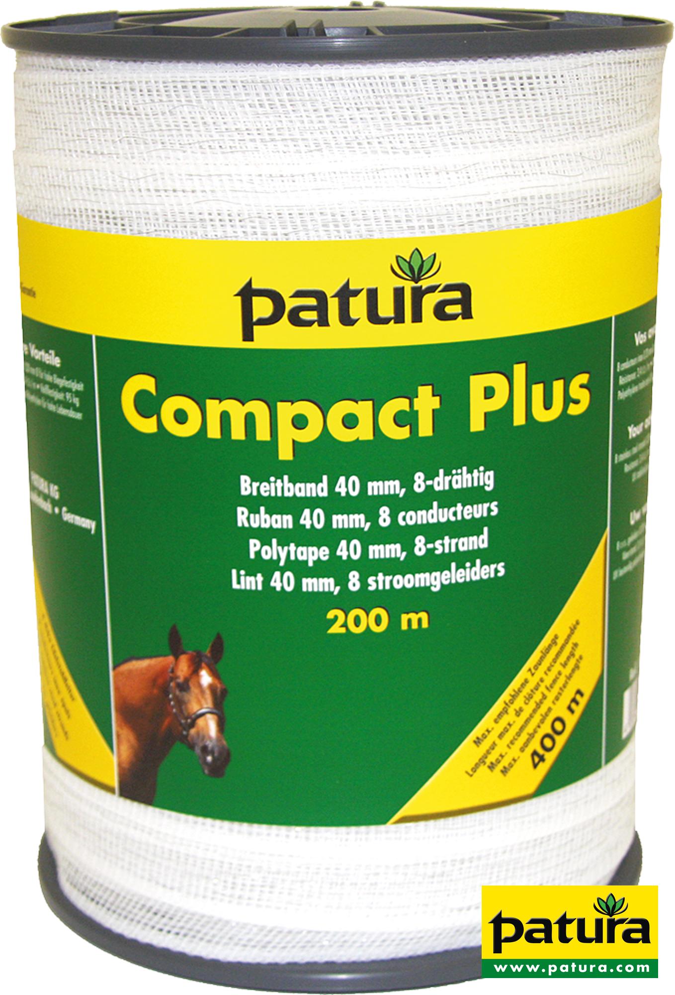 Compact Plus Breitband 40mm, 200 m Rolle, 8 Niro 0,20 mm, weiss