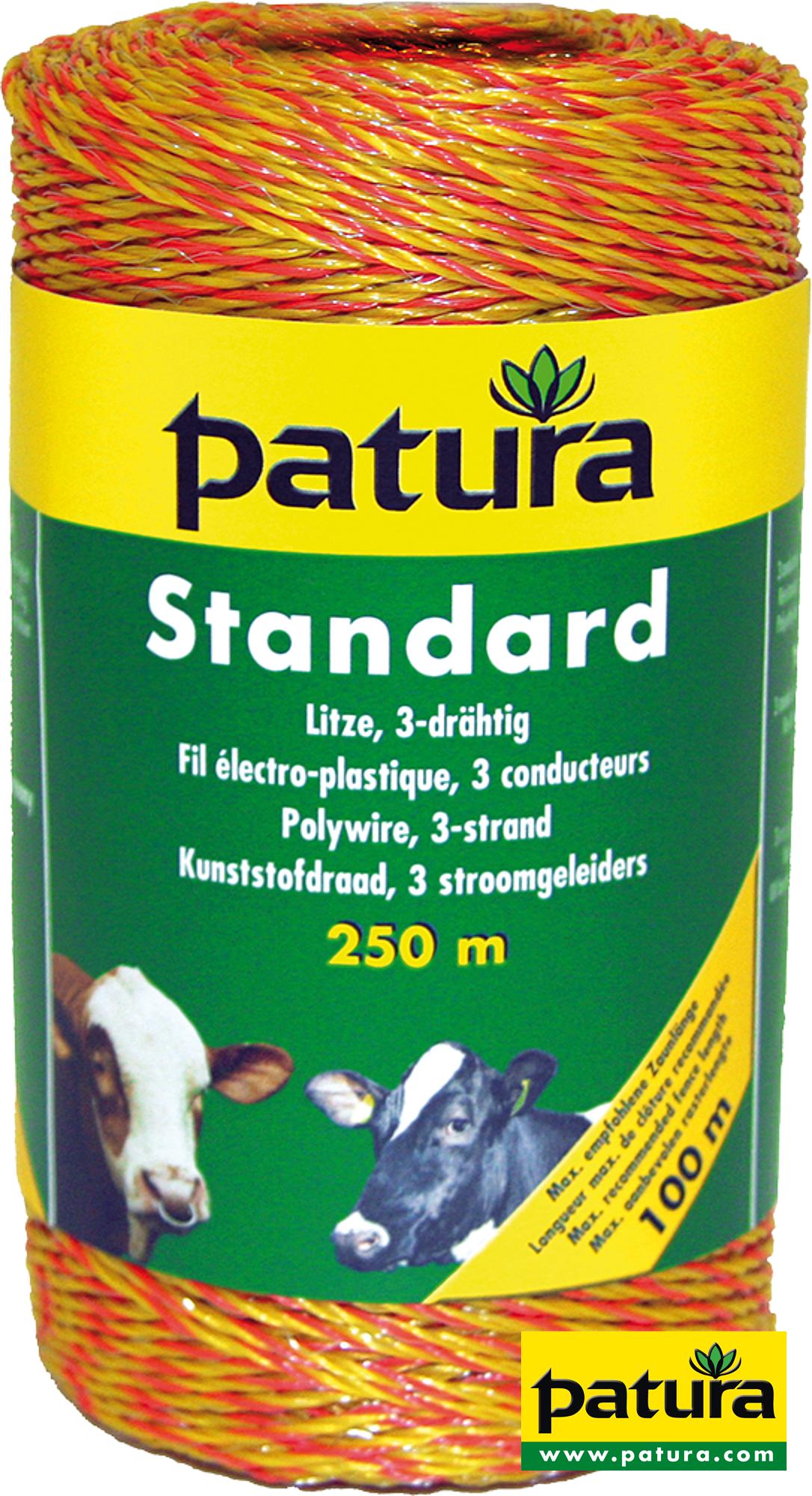 Standard Litze, 3 Niro 0,16 mm, gelb-orange, 250 m Rolle