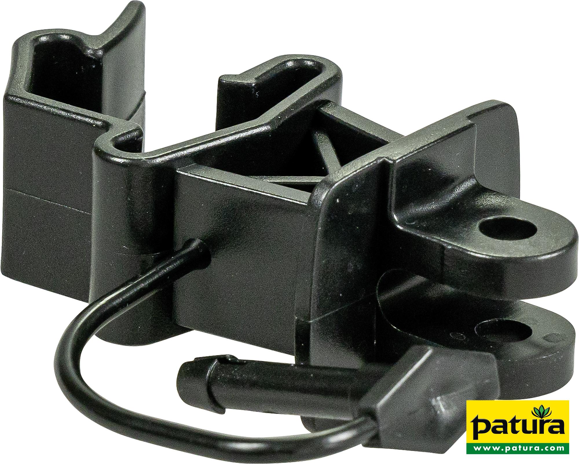 Standard-Isolator mit Stift, schwarz, für T-Pfosten (25 Stück / Pack)