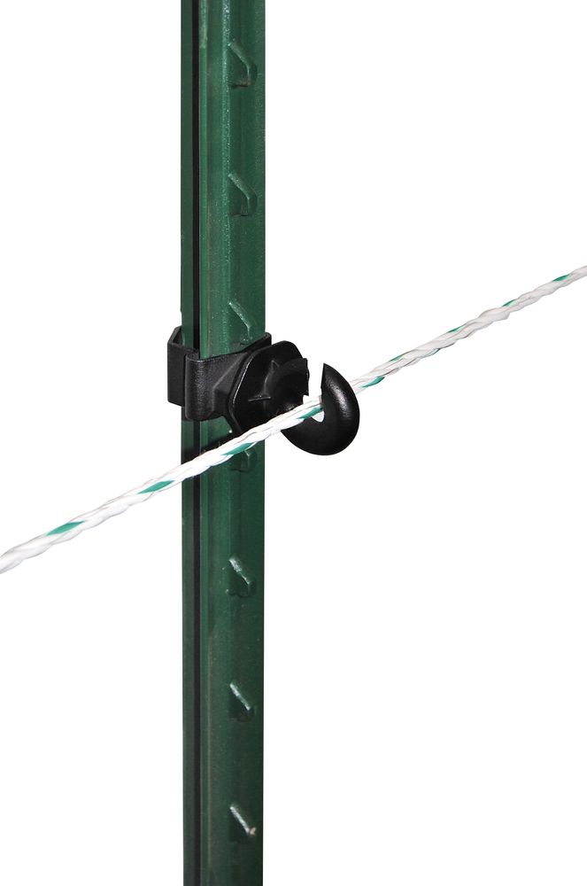 Ringisolator für T-Post Metallpfahl schwarz oder gelb