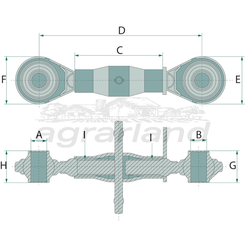 Mechanischer Oberlenker M27 x 3, versch. Größen