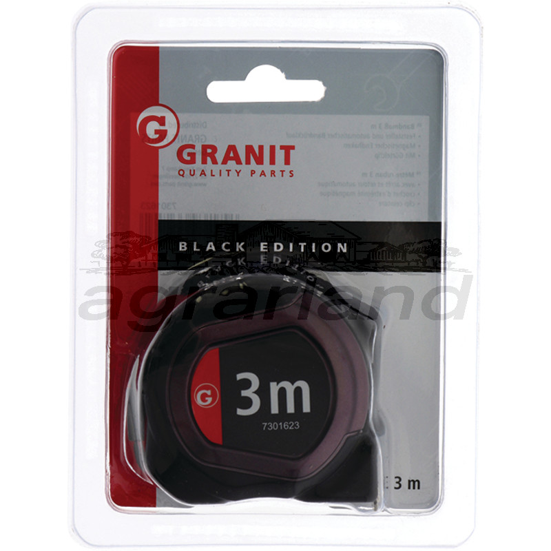 Maßband 3 m BLACK EDITION
