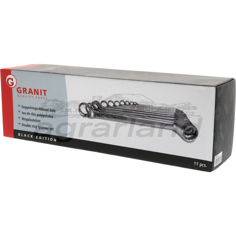 Doppel-Ringschlüssel-Satz, 6-32 mm, 11-tlg.  BLACK EDITION 