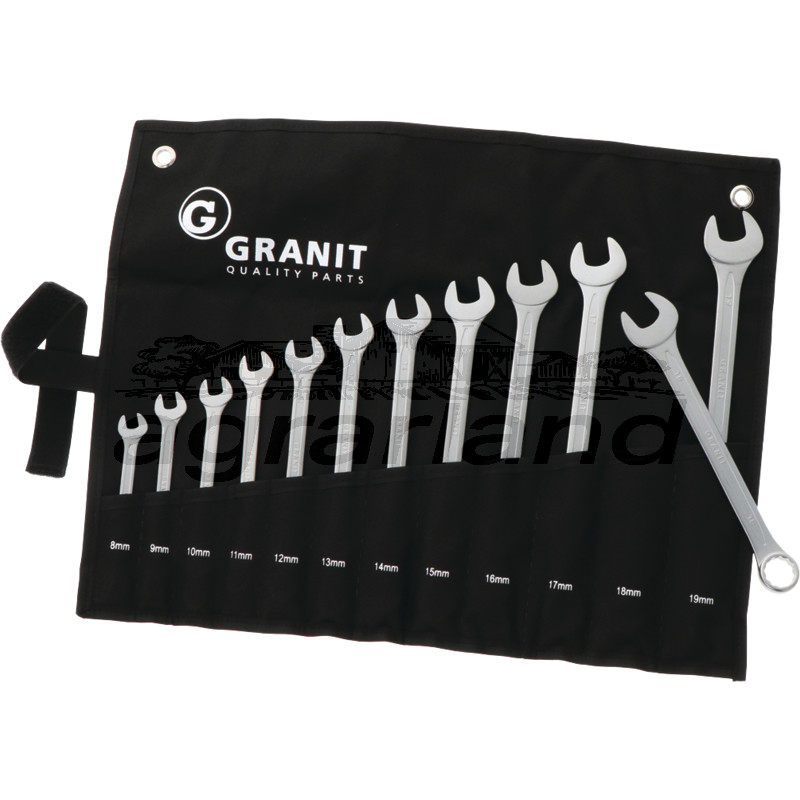 Ringmaulschlüssel-Satz, 8-19 mm, 12-tlg.  BLACK EDITION