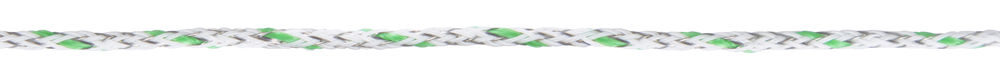 Premium Ultra Weidezaunlitze 2,5 mm, 400 m Rolle, weiß/ grün