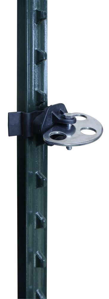 Torgriffisolator Vario für T-Post Metallpfahl schwarz
