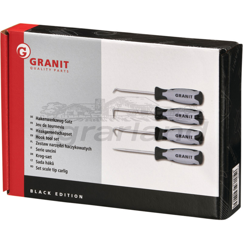 Hakenwerkzeug-Satz, 4-tlg. BLACK EDITION