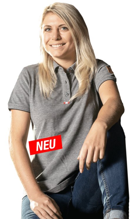Polo-Shirt Damen „70 Jahre Lindner“