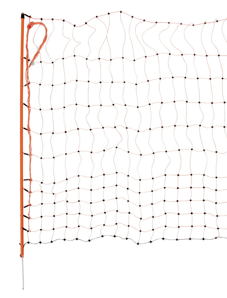Geflügelnetz PoultryNet 50 m, elektrifizierbar, 112 cm, orange