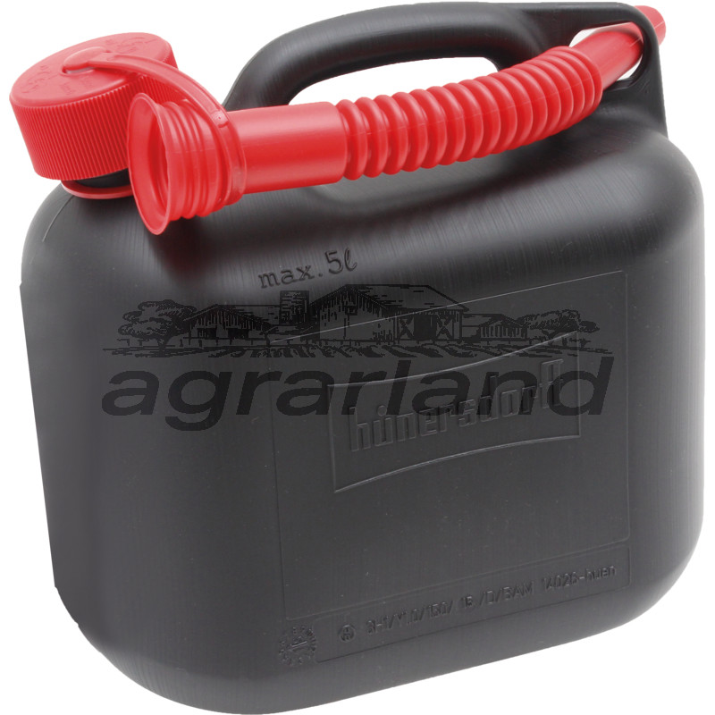 HÜNERSDORFF Kraftstoff-Kanister, 5 Liter, schwarz