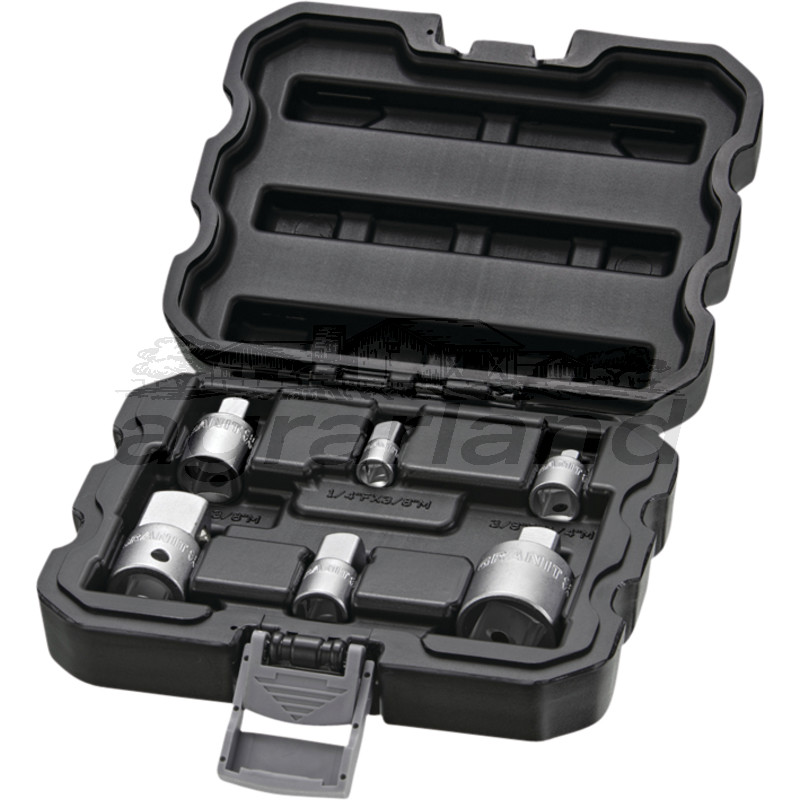 1/4"+3/8"+1/2" Adapter-Satz, 6-tlg. BLACK EDITION 