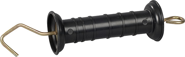 Torgriff, schwarz, mit Haken und Feder mit Zugbegrenzung