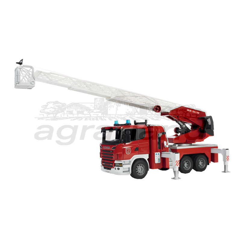 Bruder Feuerwehrleiter mit Wasserpumpe Scania R-Serie