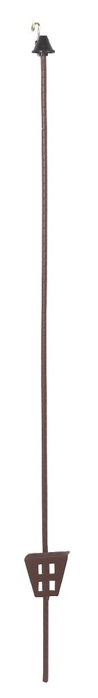 Federstahlpfahl oval 11 x 5 mm, 1,06 m, mit Ösenisolator 10 Stück/ Pack