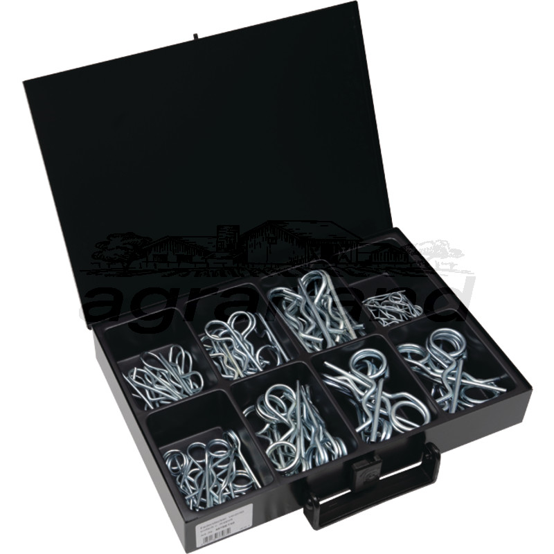 BLACK EDITION Sortimentskoffer Federstecker, 70-teilig