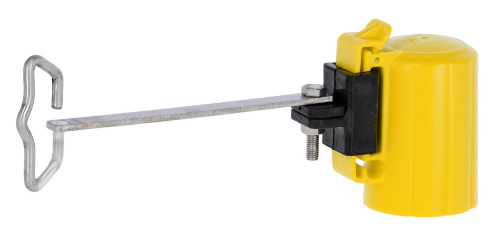 Kopfisolator Band/Seil-Ecklösung für T-Post Metallpfahl schwarz oder gelb