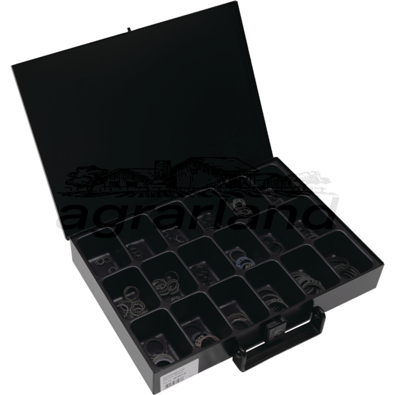 BLACK EDITION Sortiment Sicherungsringe (außen), 180-teilig