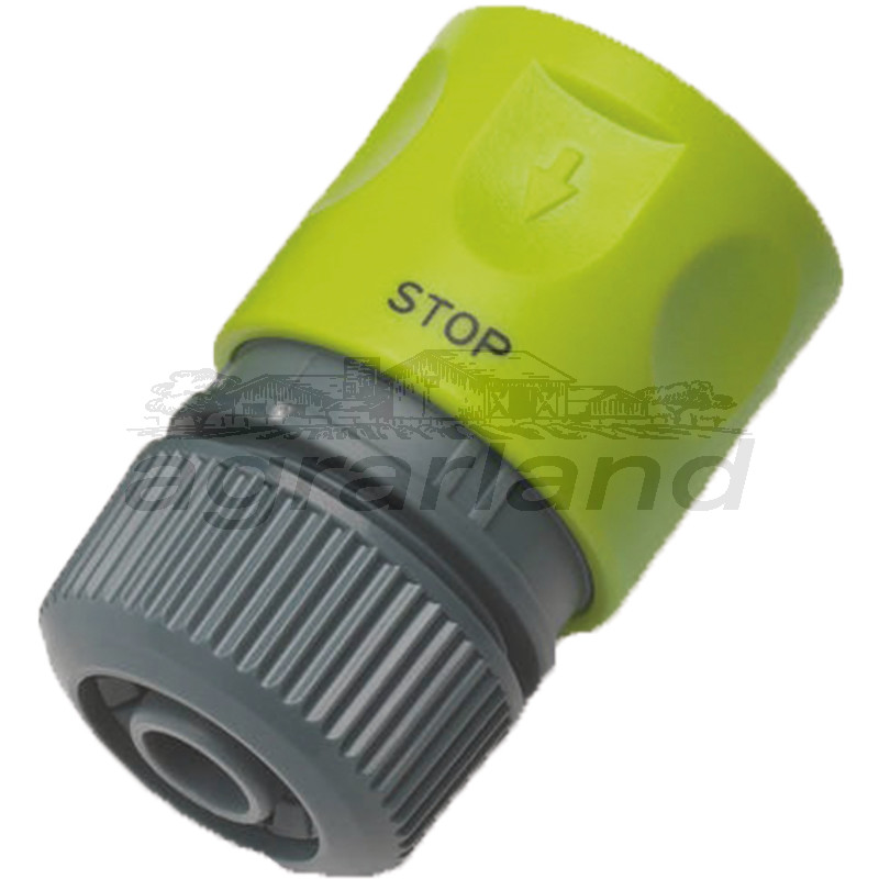 Klicksystem-Kunststoff - Schnellschlauchkupplung mit Wasserstop