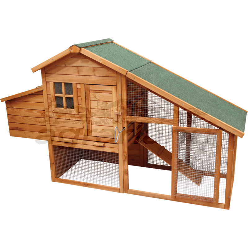 Hühnerstall mit Drahtgeflecht