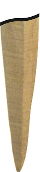 Robinienpfahl, Natur, 2000 mm, d=6-8 cm gespalten, geschliffen, gefast, gehobelt, 4-fach gespitzt