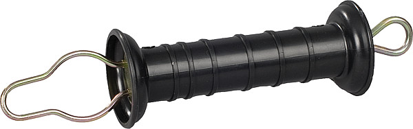 Torgriff, schwarz, mit Öse und Feder mit Zugbegrenzung