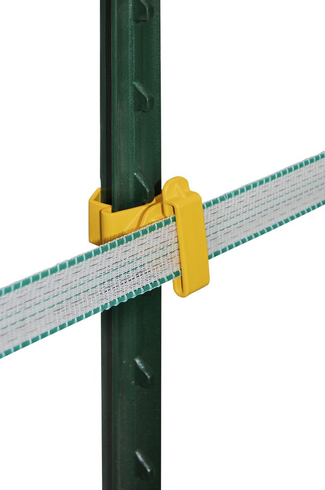 Bandisolator für T-Post Metallpfahl schwarz oder gelb