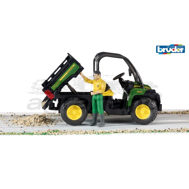 Bruder John Deere Gator XUV 855D mit Fahrer