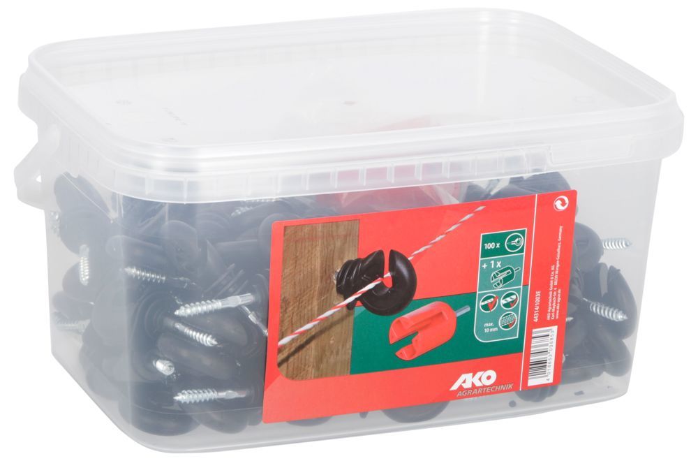 Ringisolator kompakt mit durchgehender Stütze 100 Stück/ Pack