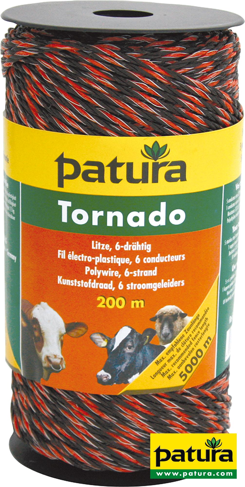 Tornado Litze, 200 m Rolle, braun-orange, 5 Niro 0,20 mm, 1 Cu 0,30 mm