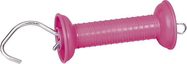 Torgriff mit Zugfeder und Haken pink