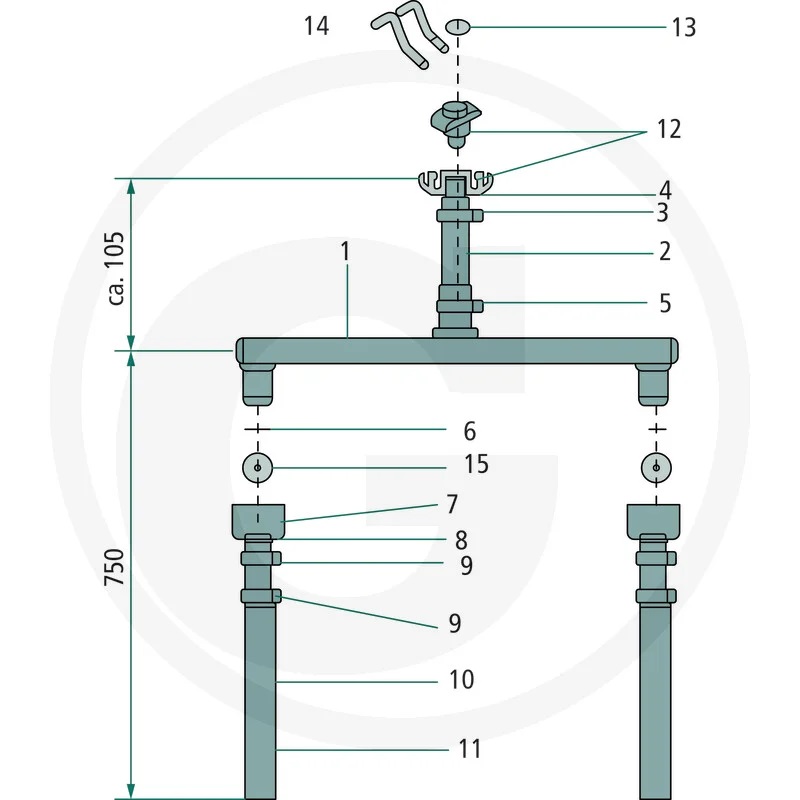 Lechler Dosierblende 1,2 mm / 48 Edelstahl