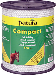 Compact Seil, 200 m Rolle, 6 Niro 0,20 mm, weiss