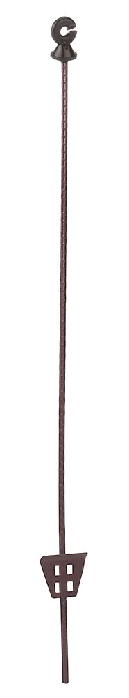 Federstahlpfahl oval 11 x 5 mm, 1,06 m, mit Ringisolator 10 Stück/ Pack