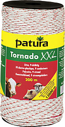 Tornado XXL Litze, 1000 m Rolle, geflochtene Litze, weiss-rot, 6 Niroleiter 0,20mm, 3 Cu-Leiter 0,30mm