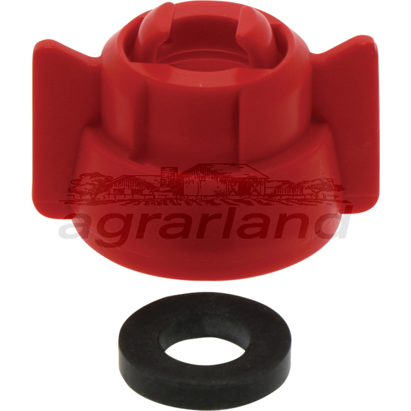 ARAG Bajonettmutter, inkl. Dichtung für Düsen, SW 8-10, rot