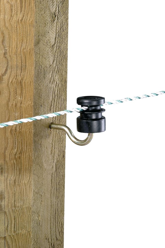 Schlitzisolator schwarz, 25 Stück/ Pack