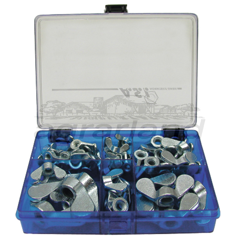Sortiment Flügelmuttern DIN 315 verzinkt, 59-teilig