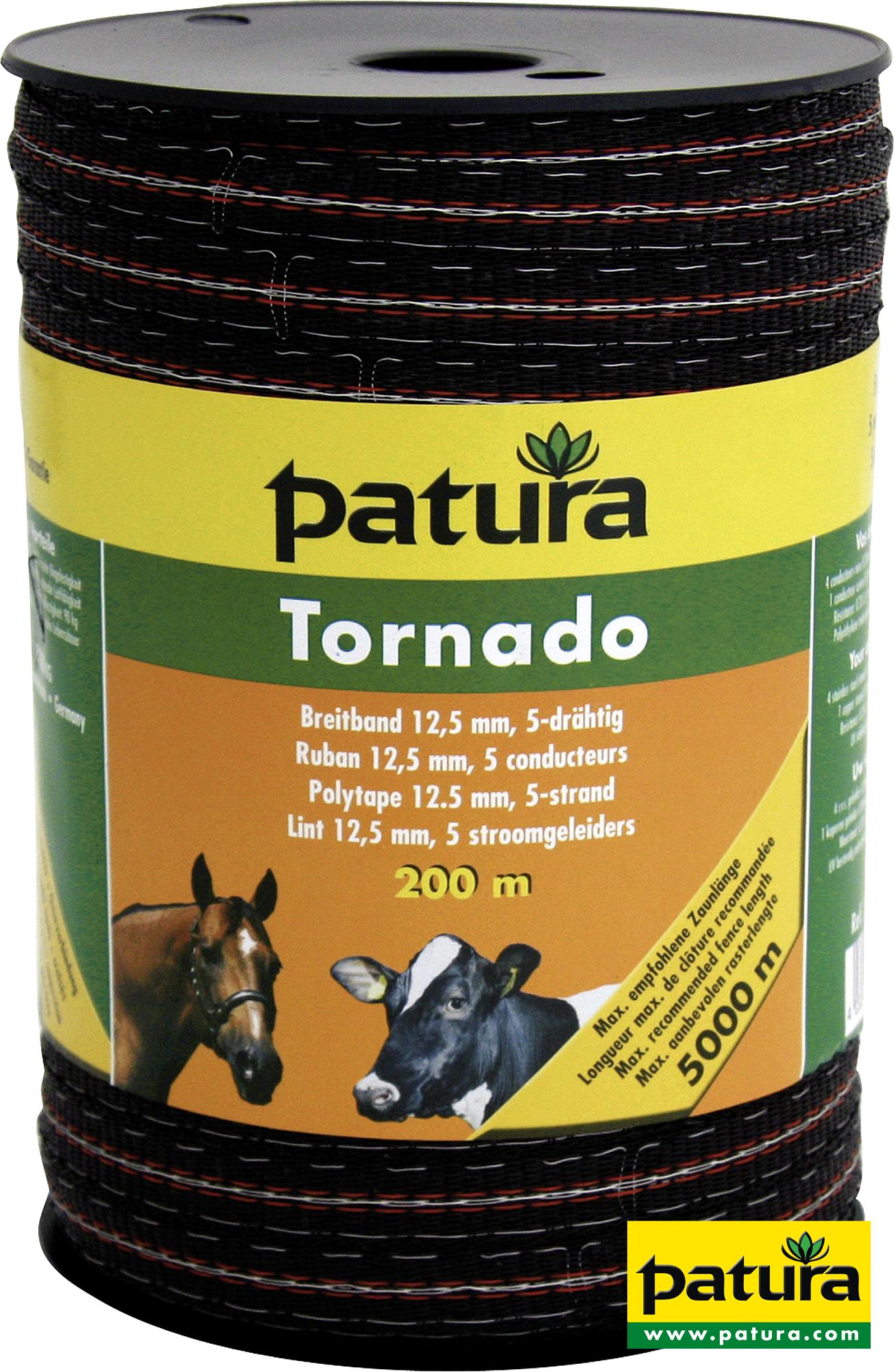 Tornado Breitband 12,5 mm, 200 m Rolle, 4 Niro 0,20mm, 1 Cu 0,30mm, braun-orange