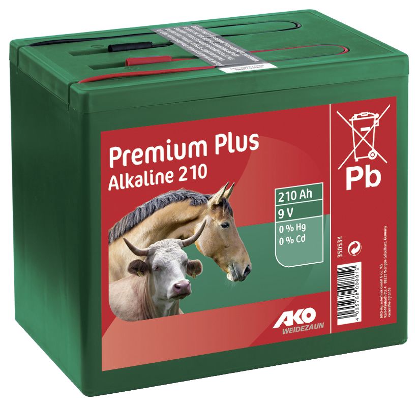 Trockenbatterie Alkaline 9 Volt 210 Ah