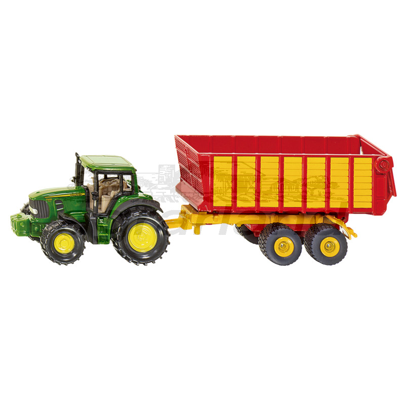 Siku John Deere mit Silagewagen