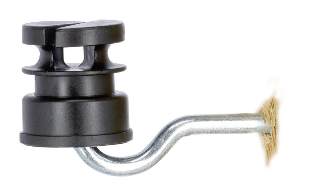 Schlitzisolator schwarz, 25 Stück/ Pack