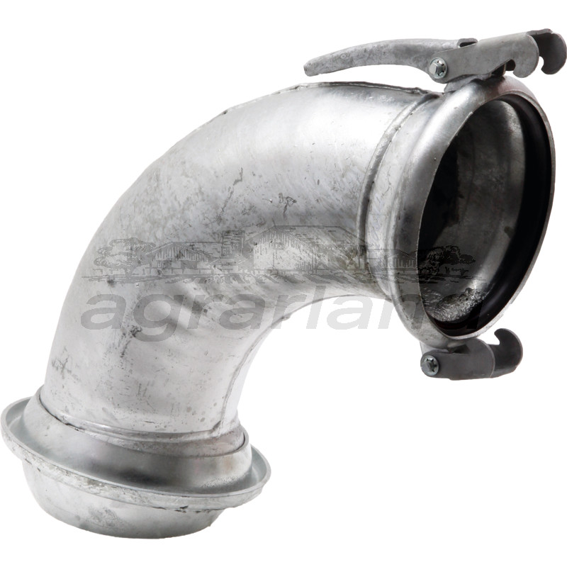 Bogen 90° mit M-Teil und V-Teil, 4"