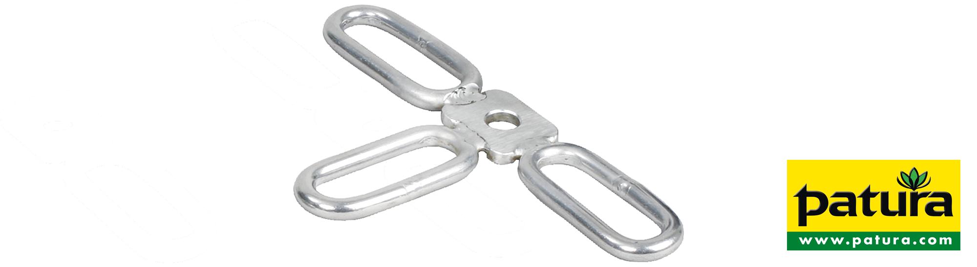 Einhängelaschen 3-fach, für T-Pfosten Isolatoren mit Stift (3 Stück / Pack)